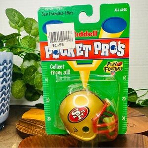 NFL Riddell Vintage San Francisco 49ers Pocket Pros Collectible Mini Helmet